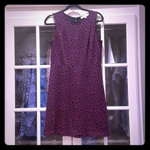 Burgundy Cheetah Print Dress